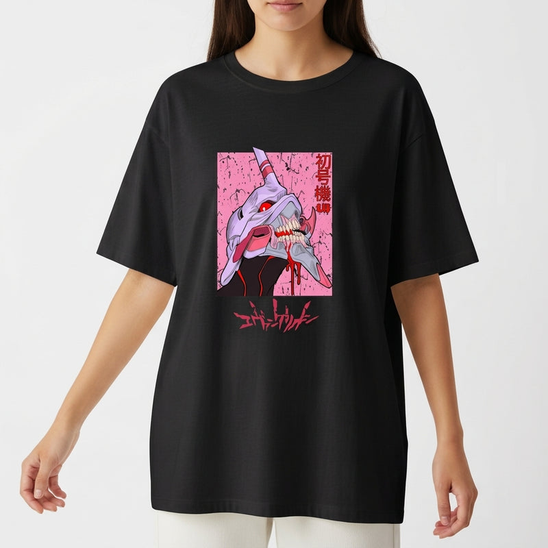 "NEON EVANGELION OVERSIZED" Camiseta Oversized Básica