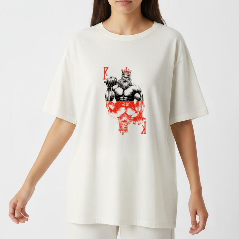 "Camiseta oversized - The king" Camiseta Oversized Básica