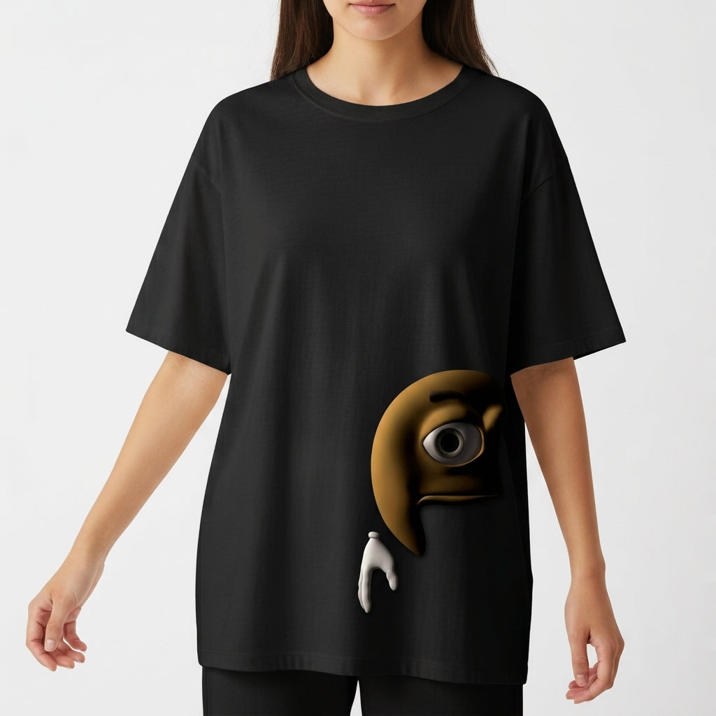 "EMOJI DARK" Camiseta Oversized Básica