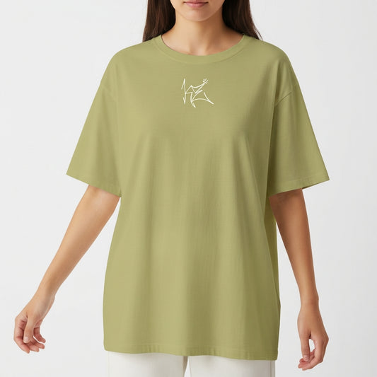 "kz" Camiseta Oversized Básica