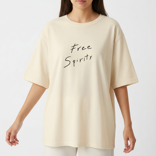 "Espiritos livres" Camiseta Oversized Básica