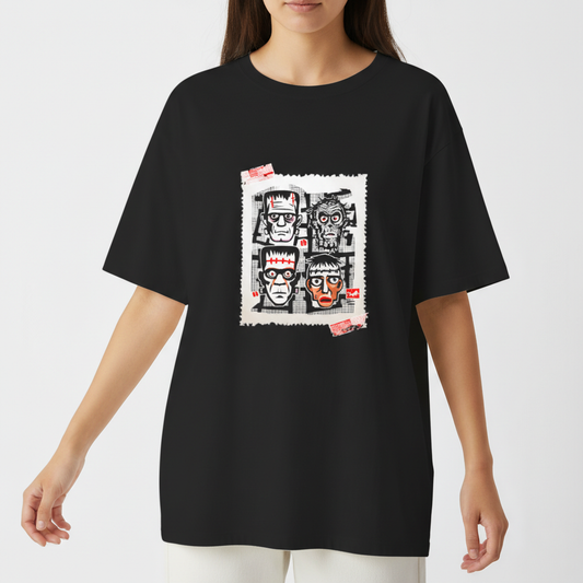 "Camiseta oversized - Frankstains" Camiseta Oversized Básica
