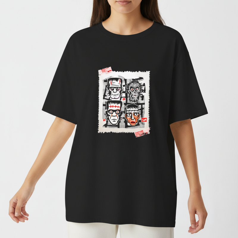 "Camiseta oversized - Frankstains" Camiseta Oversized Básica