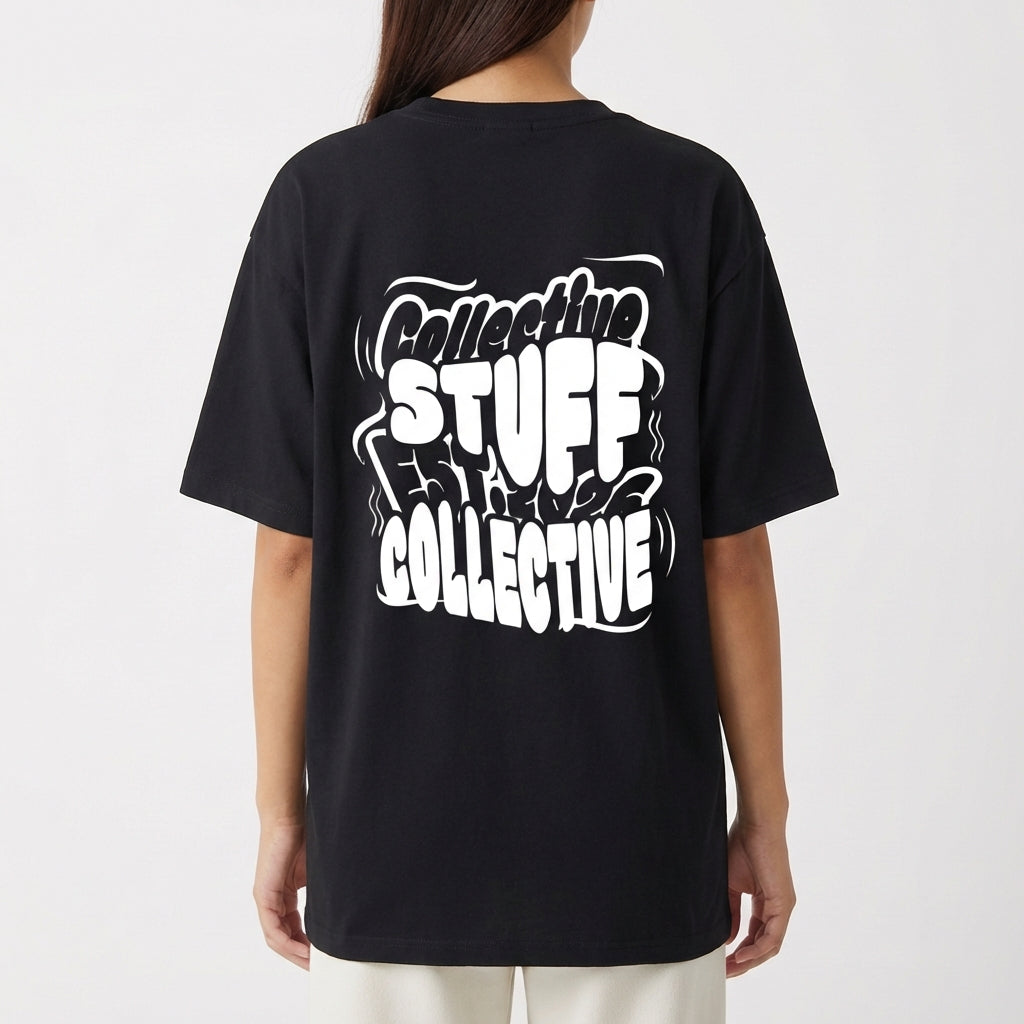 "Camiseta COLLECTIVE STUFF" Camiseta Oversized Básica