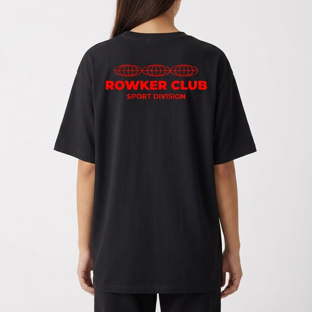 "Camiseta Oversized Rowker Club" Camiseta Oversized Básica