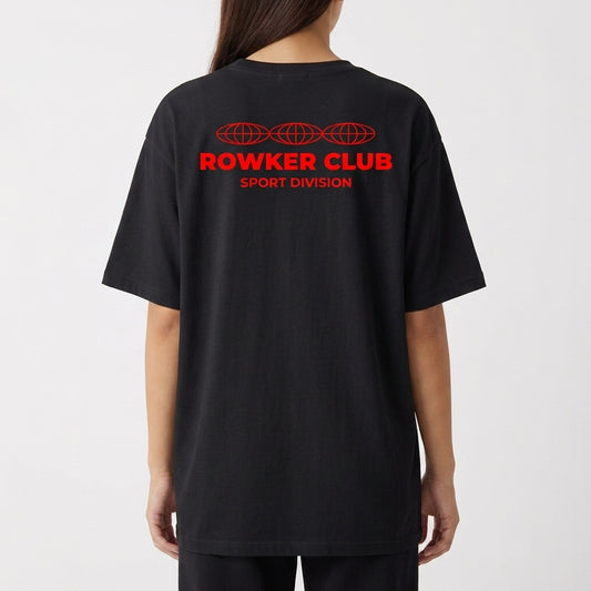 "Camiseta Oversized Rowker Club" Camiseta Oversized Básica