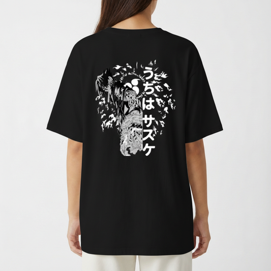 "Camiseta Marca da Maldição Oversized" Camiseta Oversized Básica