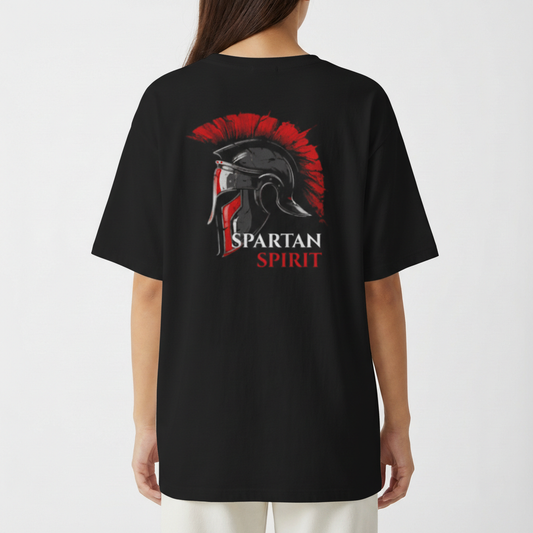 "Camiseta Oversized - Espírito Espartano" Camiseta Oversized Básica