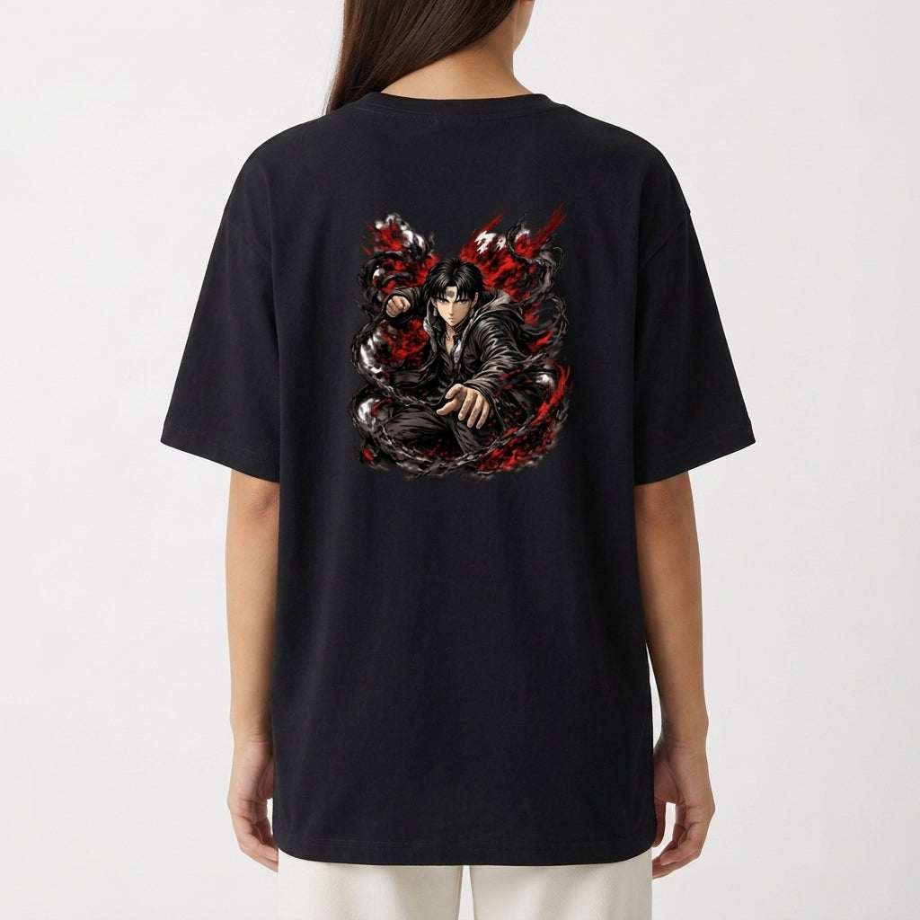 "Phantom Requiem — Chrollo Edition" Camiseta Oversized Básica