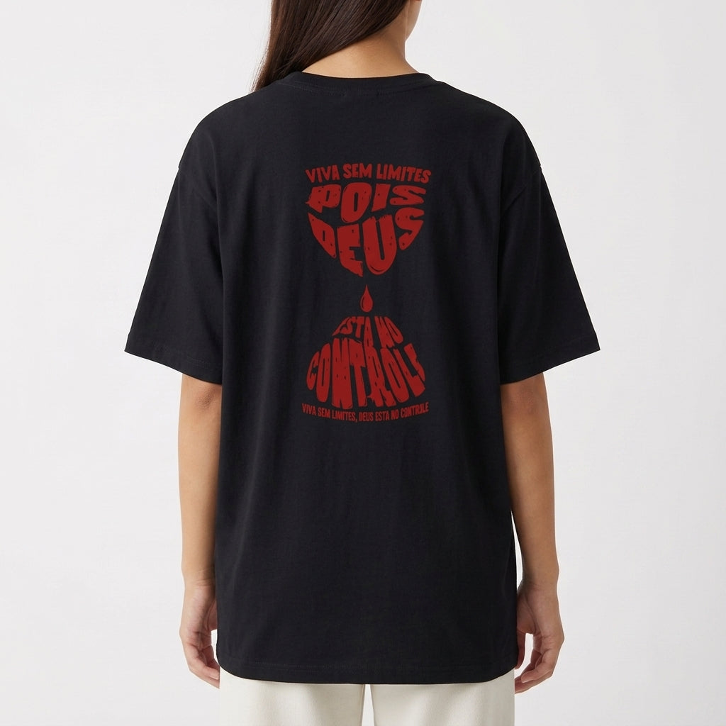 "Viva Sem Limites" Camiseta Oversized Básica
