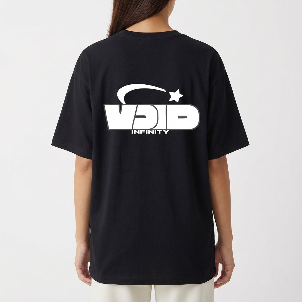 "Void Infinity - Outlined Power Mark - Camiseta Oversized" Camiseta Oversized Básica