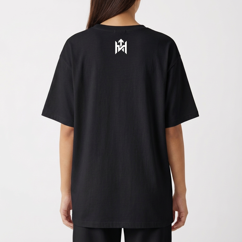 "Camiseta Oversized HIGHMOOD — Energia Que Se Veste | Preto, Verde Musgo & Off White" Camiseta Oversized Básica