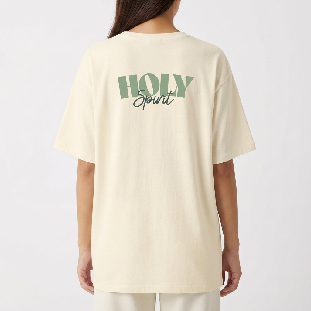 "Camiseta Holy Spirit" Camiseta Oversized Básica