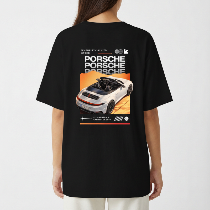"Porsche 911 - Camiseta Oversized Básica" Camiseta Oversized Básica