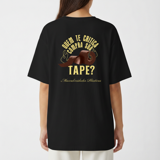 "TAPE- verso" Camiseta Oversized Básica