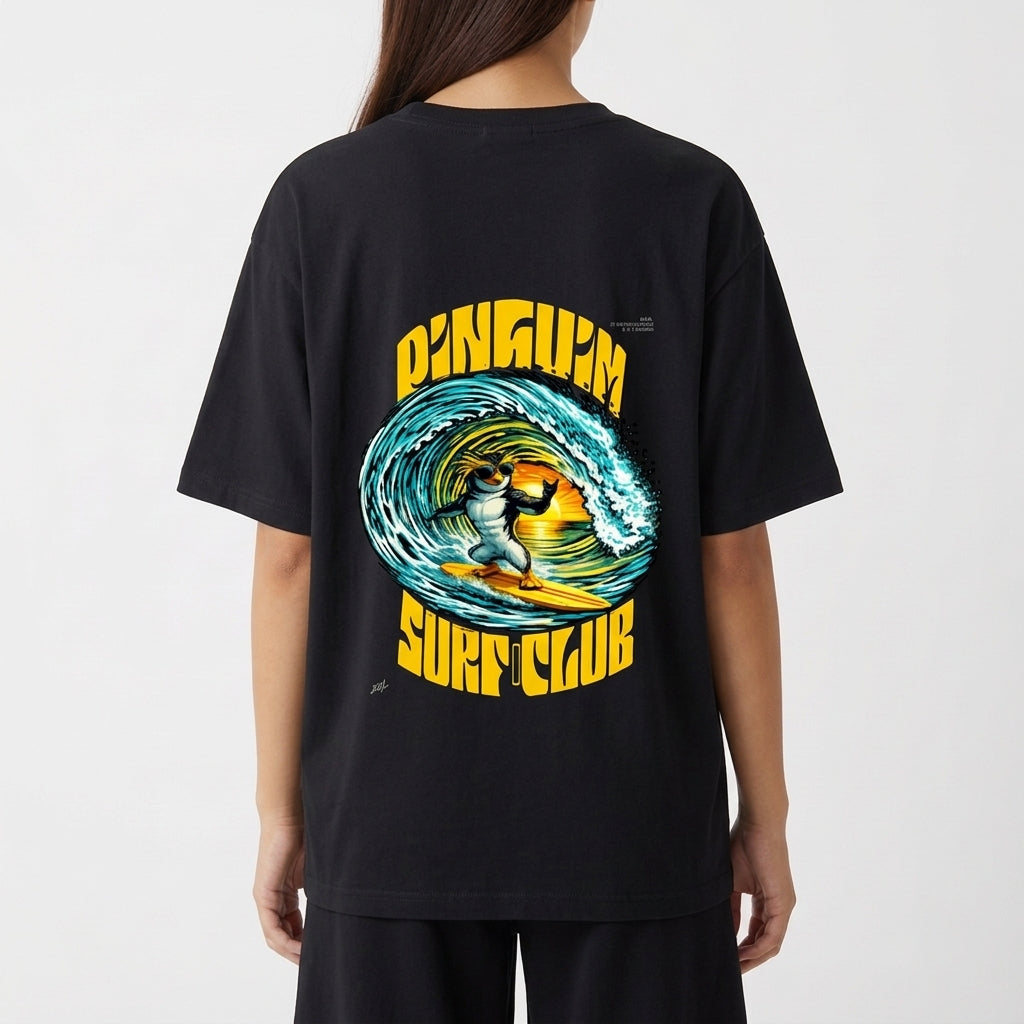 "Camiseta Oversized Tá Dando Onda Caramelo" Camiseta Oversized Básica