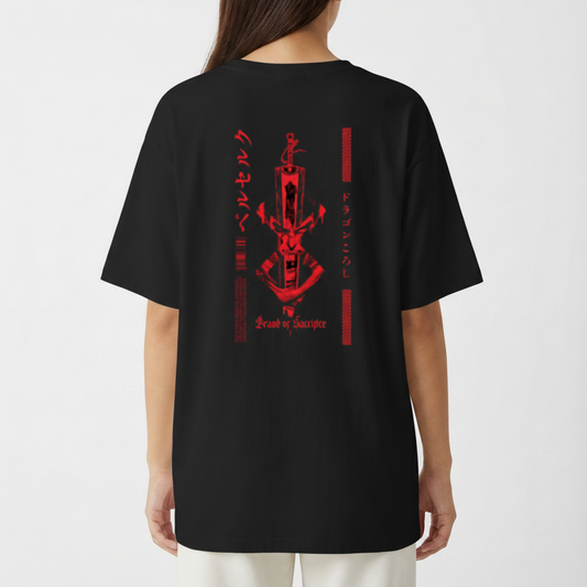 "Camiseta Guts Sacrifice Oversized" Camiseta Oversized Básica