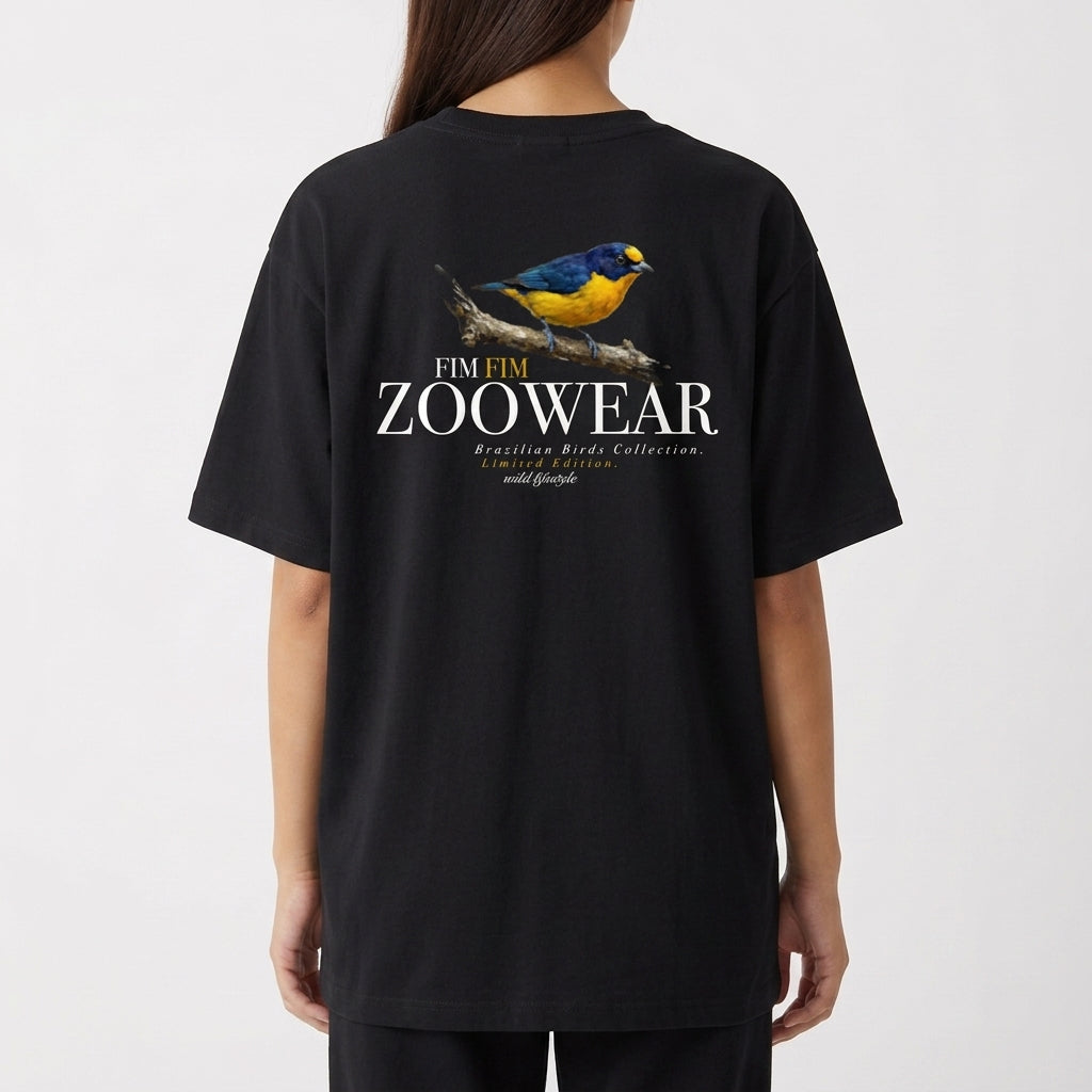 "Brazilian Birds Collection - Fim Fim" Camiseta Oversized Básica