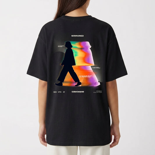 "Camiseta Mirrored" Camiseta Oversized Básica