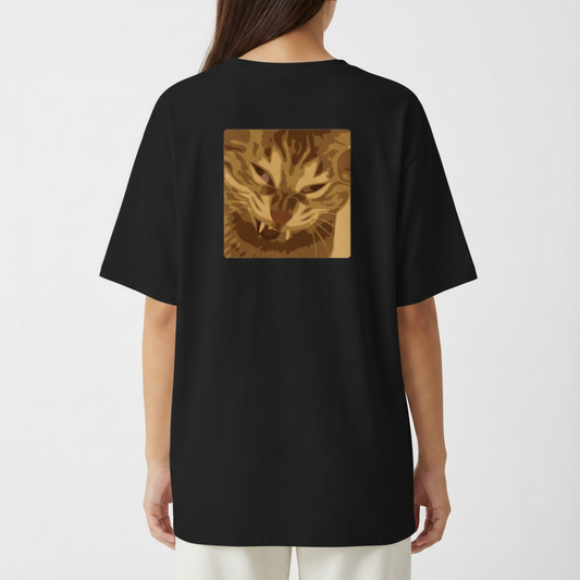 "More Coffee Cat - Oversized Renegade" Camiseta Oversized Básica