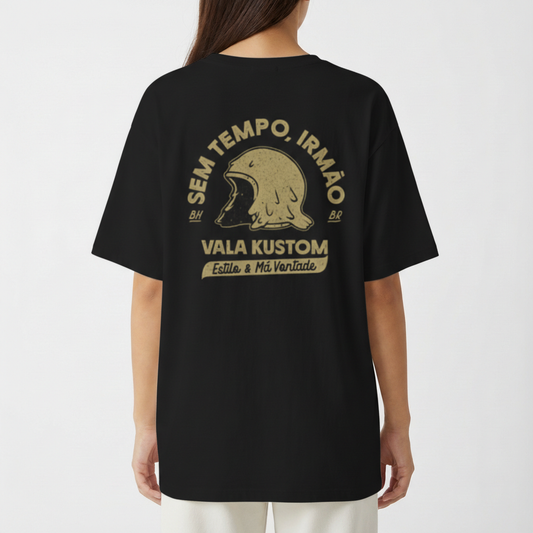 "SEM TEMPO, IRMÃO (OVERSIZED)" Camiseta Oversized Básica