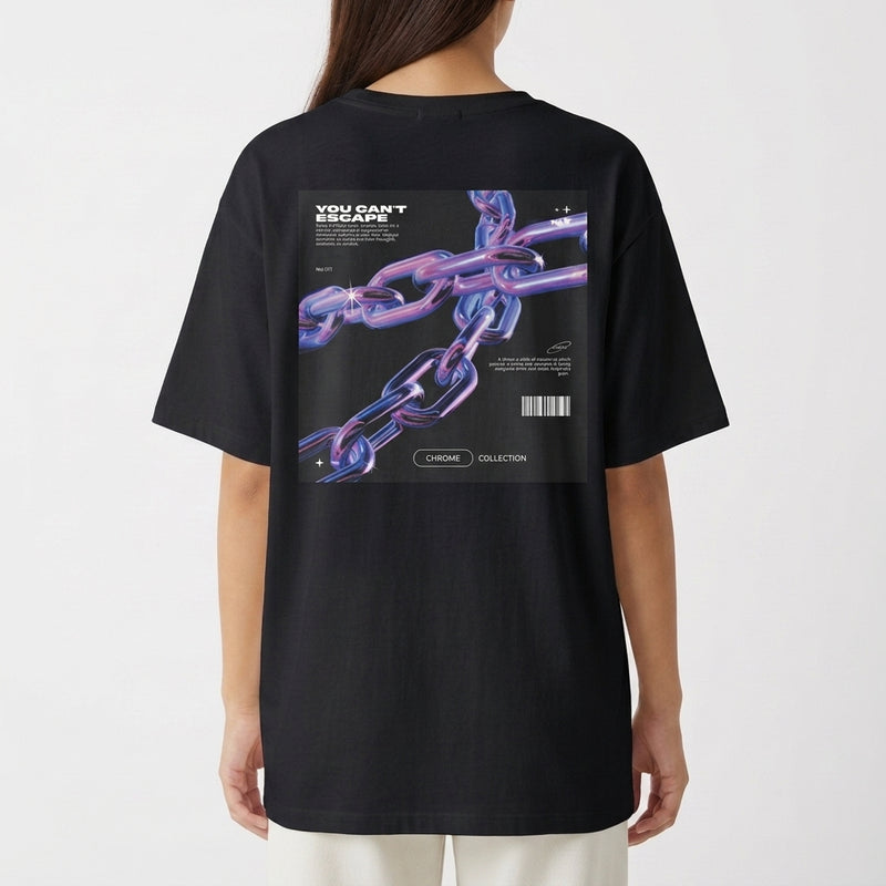 "ESCAPE over" Camiseta Oversized Básica