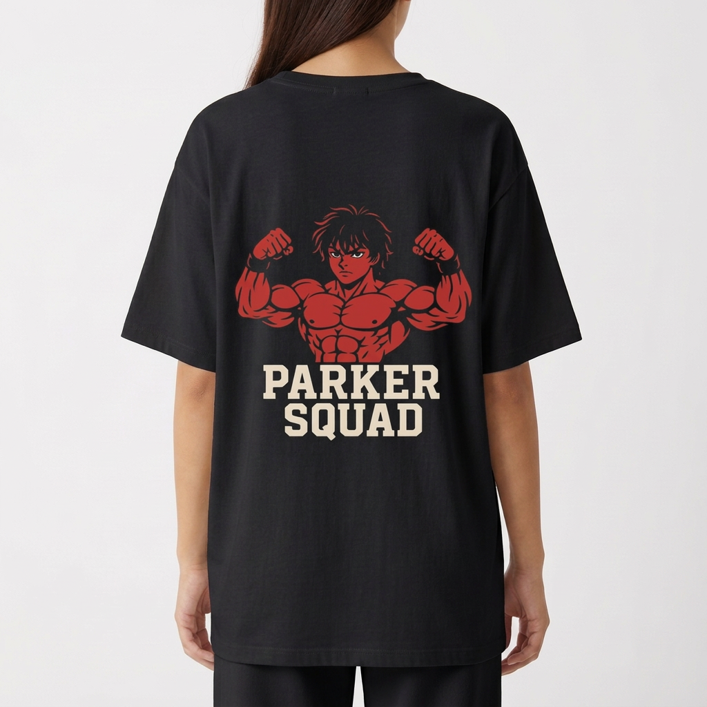 "Oversized basica - parquer squad" Camiseta Oversized Básica