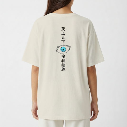 "Camiseta Gojo Eyes Oversized" Oversized Básica 30.1