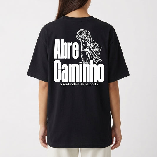 "Camiseta Oversized - Caminho Aberto" Camiseta Oversized Básica