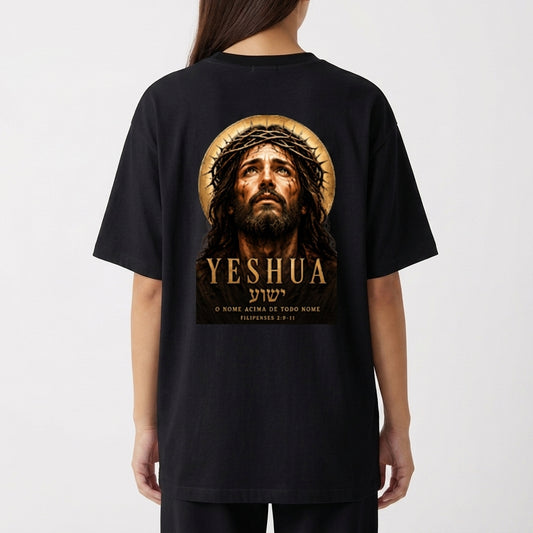 "Camiseta Oversized Yeshua Unissex" Camiseta Oversized Básica