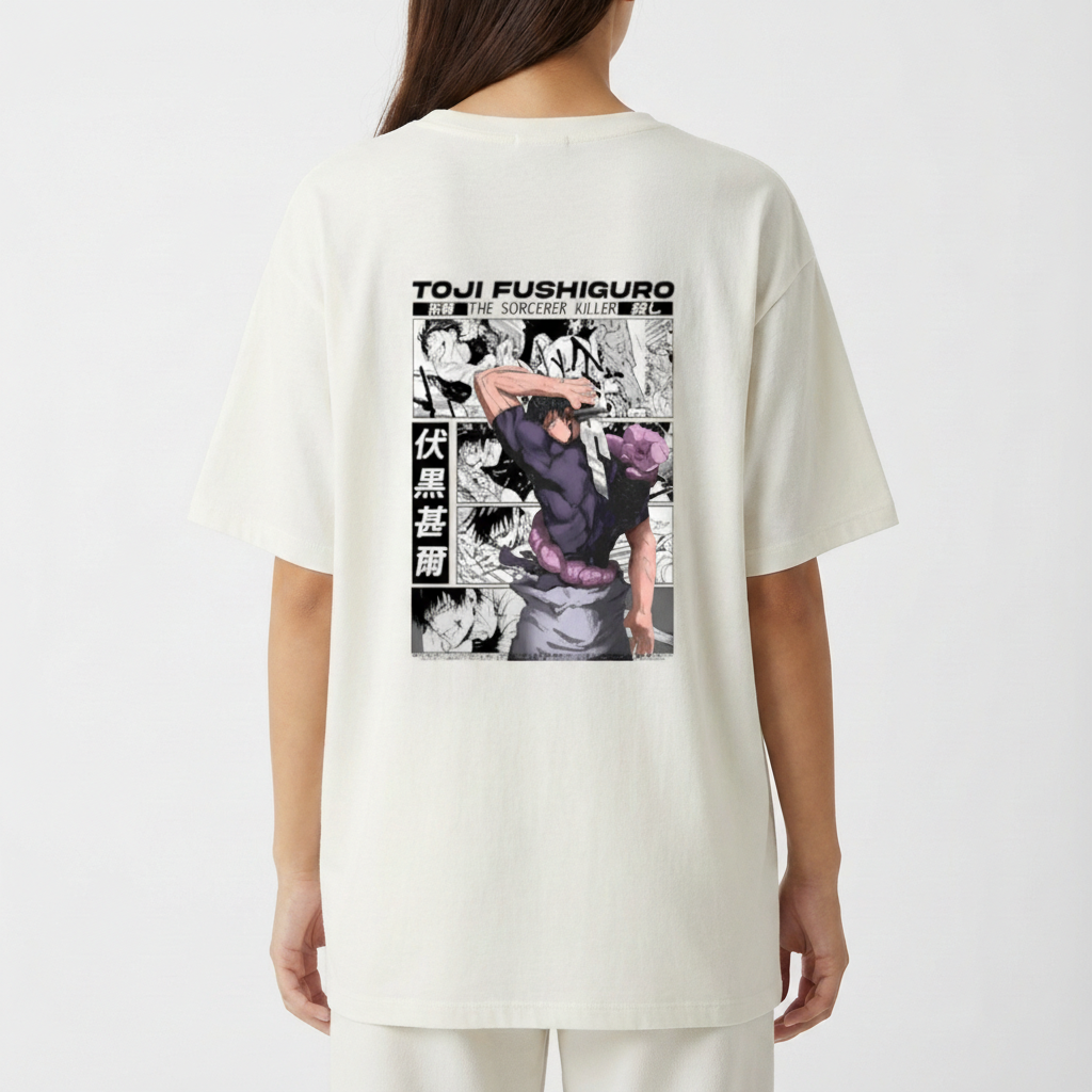 "Camiseta Toji The Sorcerer Killer Oversized" Camiseta Oversized Básica