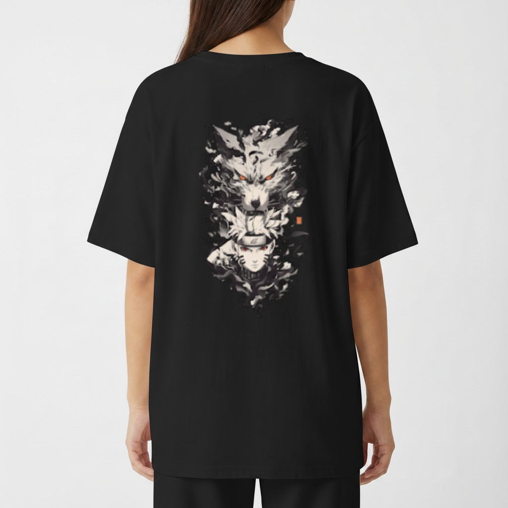 "Camiseta Naruto Oversized" Camiseta Oversized Básica