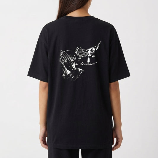 "CROW.co "Spirits of a dreamer”" Camiseta Oversized Básica