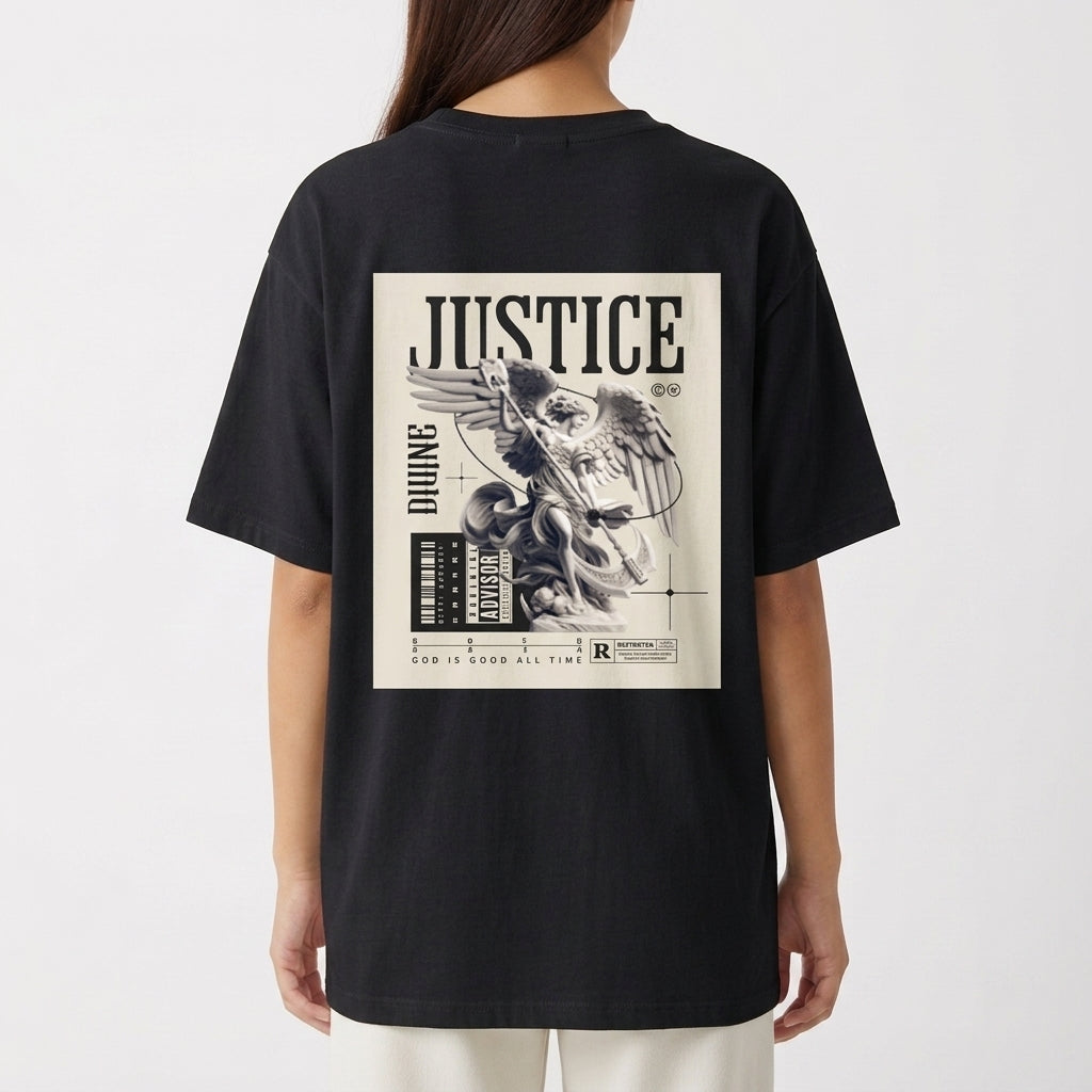 "The Justice - Oversized Basic" Camiseta Oversized Básica
