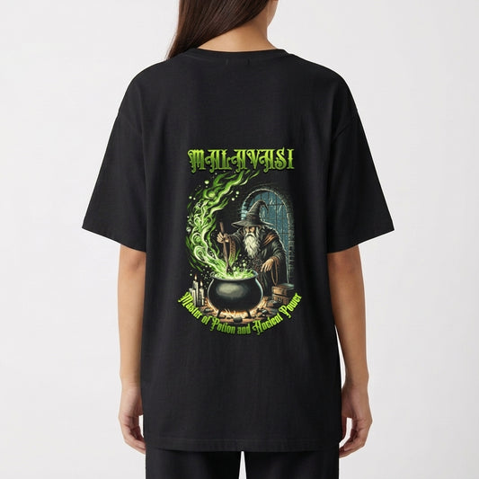 "Team Malavasi | Master of Potions and Ancient Power" Camiseta Oversized Básica