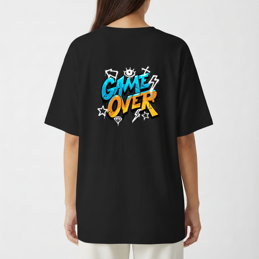 "Game Over - Camiseta Oversized Básica" Camiseta Oversized Básica