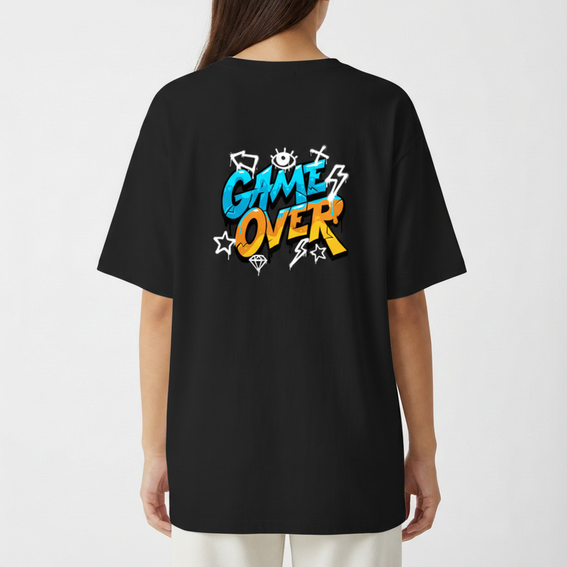 "Game Over - Camiseta Oversized Básica" Camiseta Oversized Básica