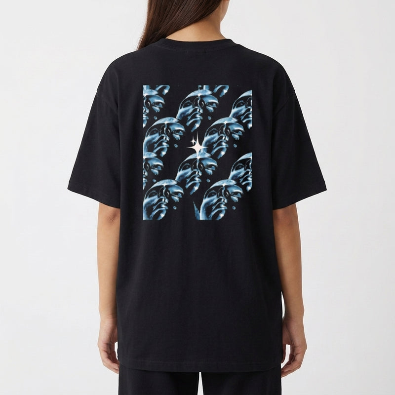 "PRATA oversized" Camiseta Oversized Básica