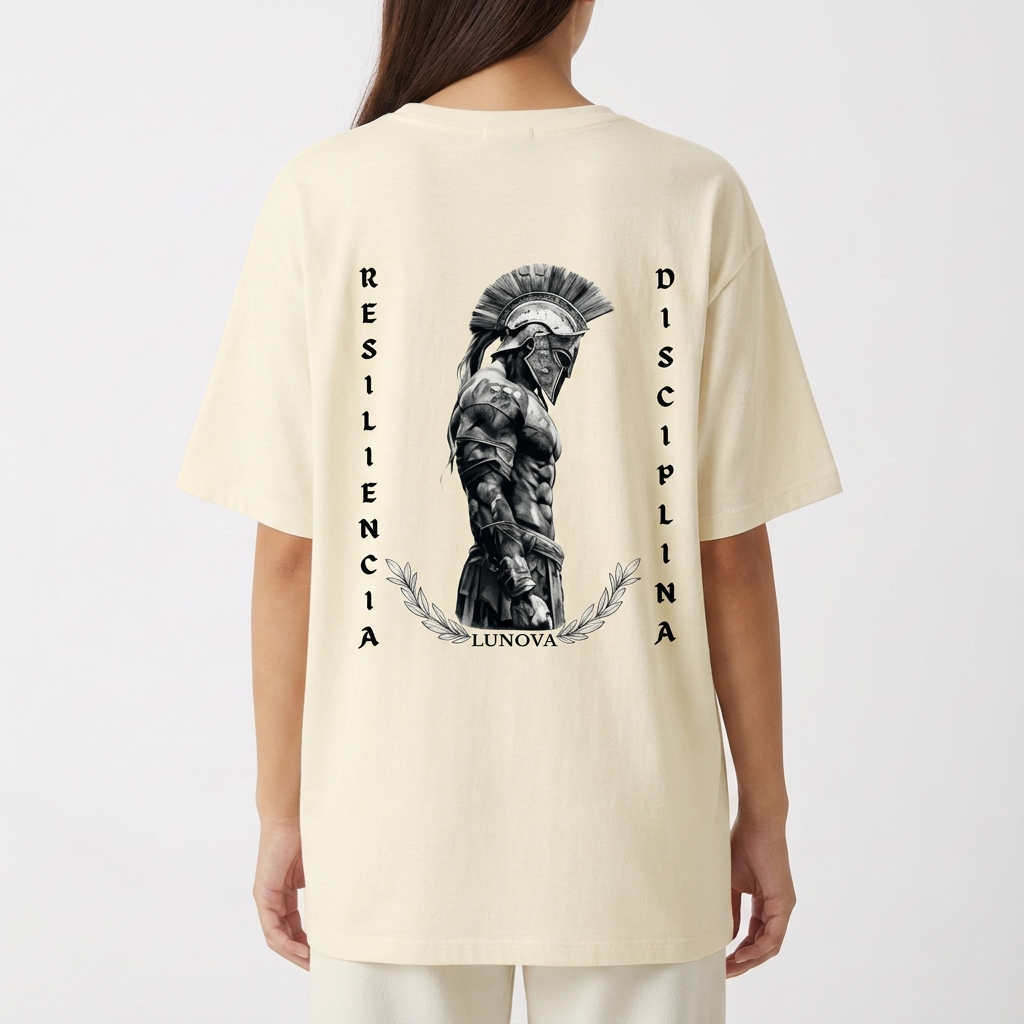 "LUNOVA - Invictus" Camiseta Oversized Básica