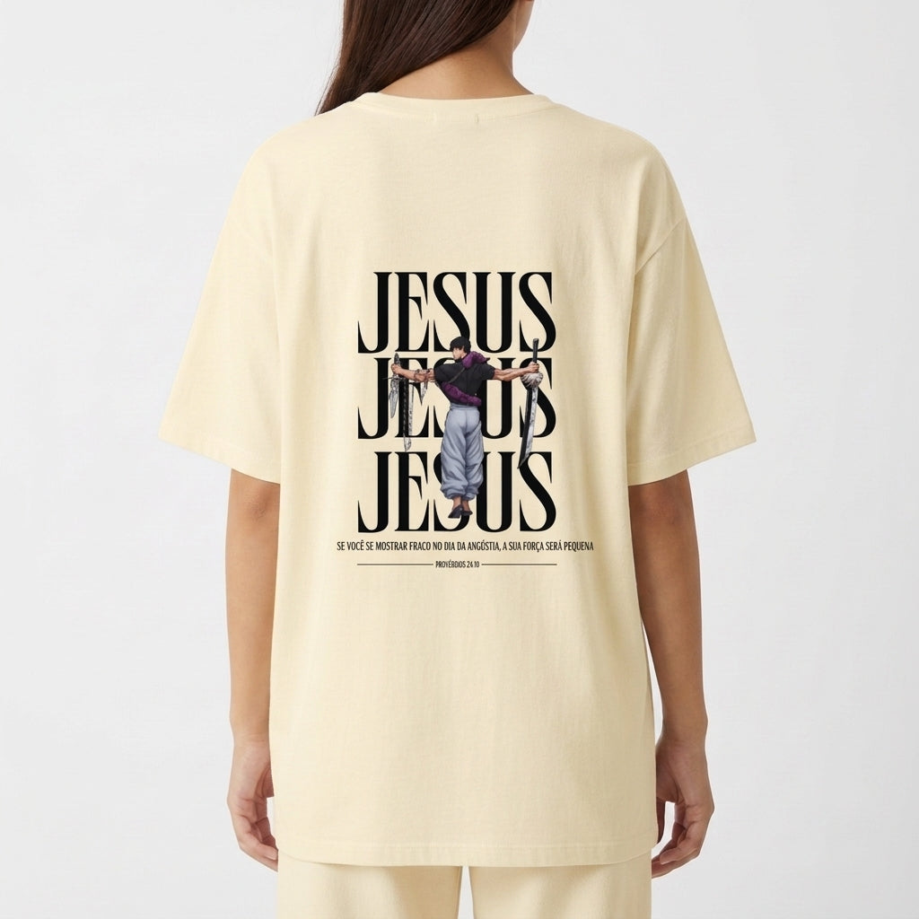 "Camiseta Oversized Toji Fushiguro Shadow Edition" Camiseta Oversized Básica