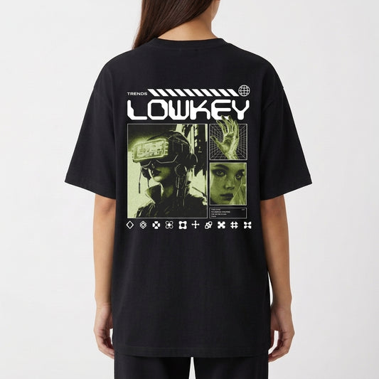 "Cyber Neon" Camiseta Oversized Básica