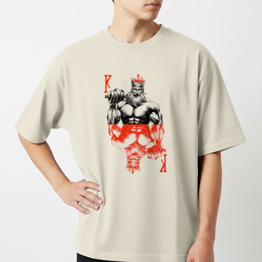 "Camiseta oversized - The king" Camiseta Oversized Básica