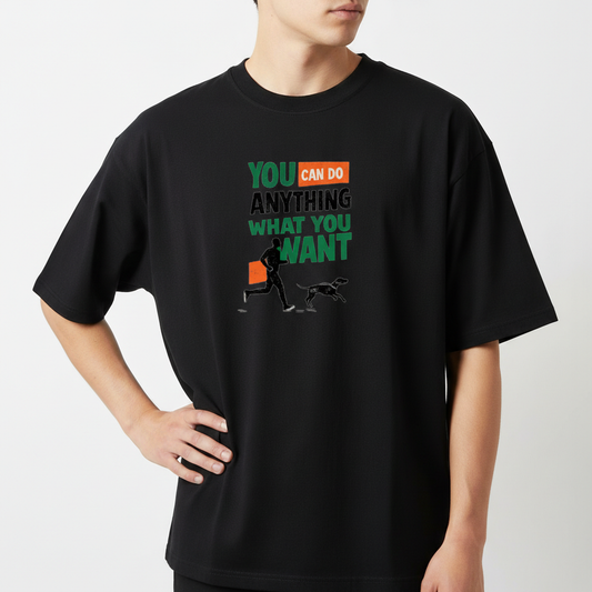 "Camiseta oversized - You can do anything" Camiseta Oversized Básica