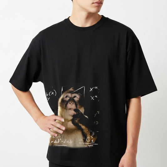 "MACACO ANALYZE" Camiseta Oversized Básica