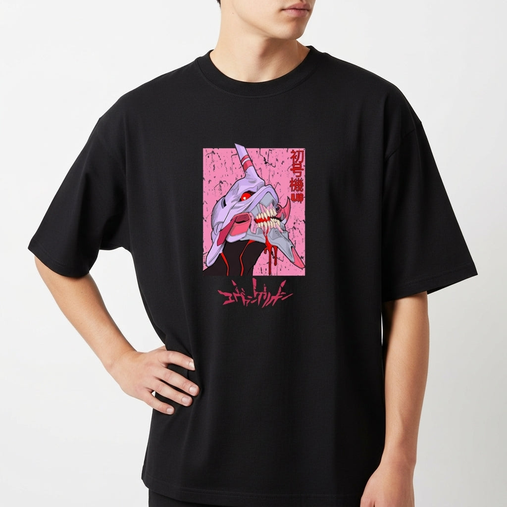 "NEON EVANGELION OVERSIZED" Camiseta Oversized Básica