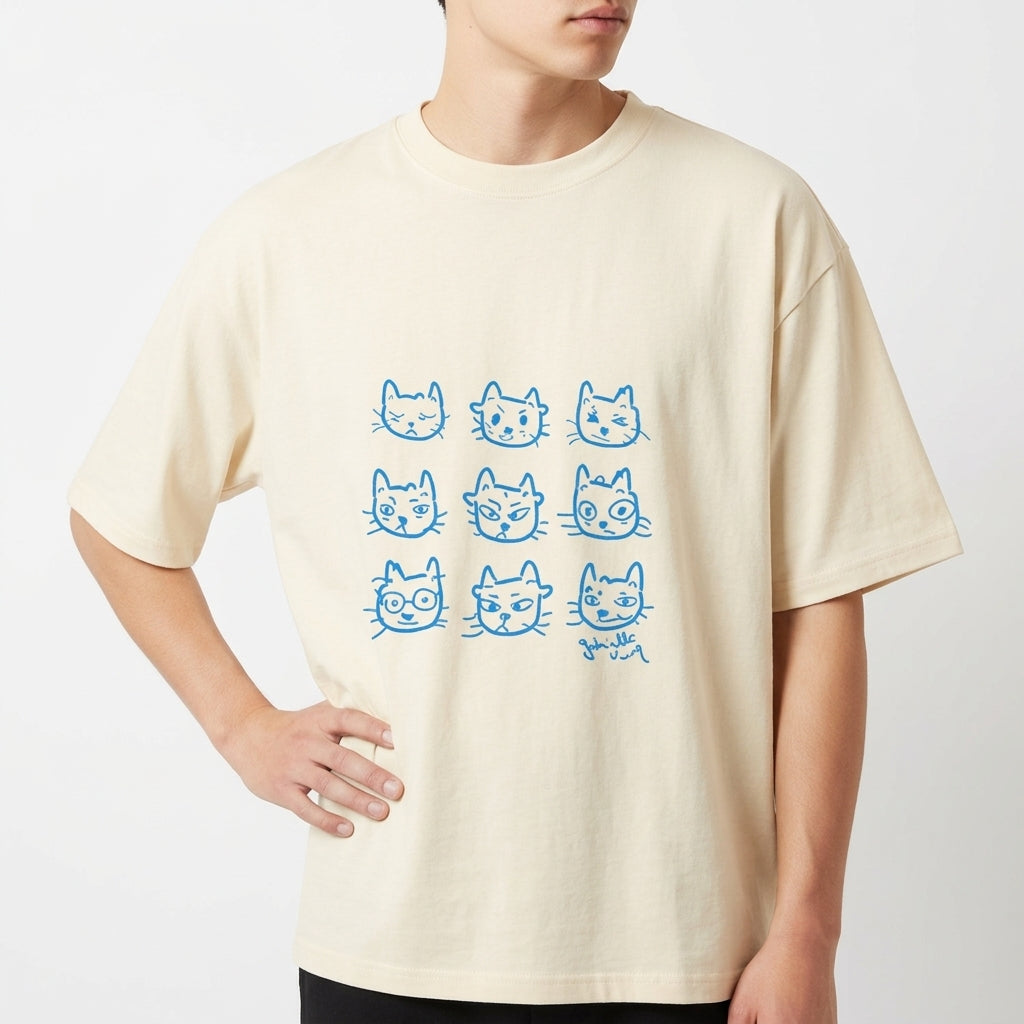 "Gatos rostinhos" Camiseta Oversized Básica