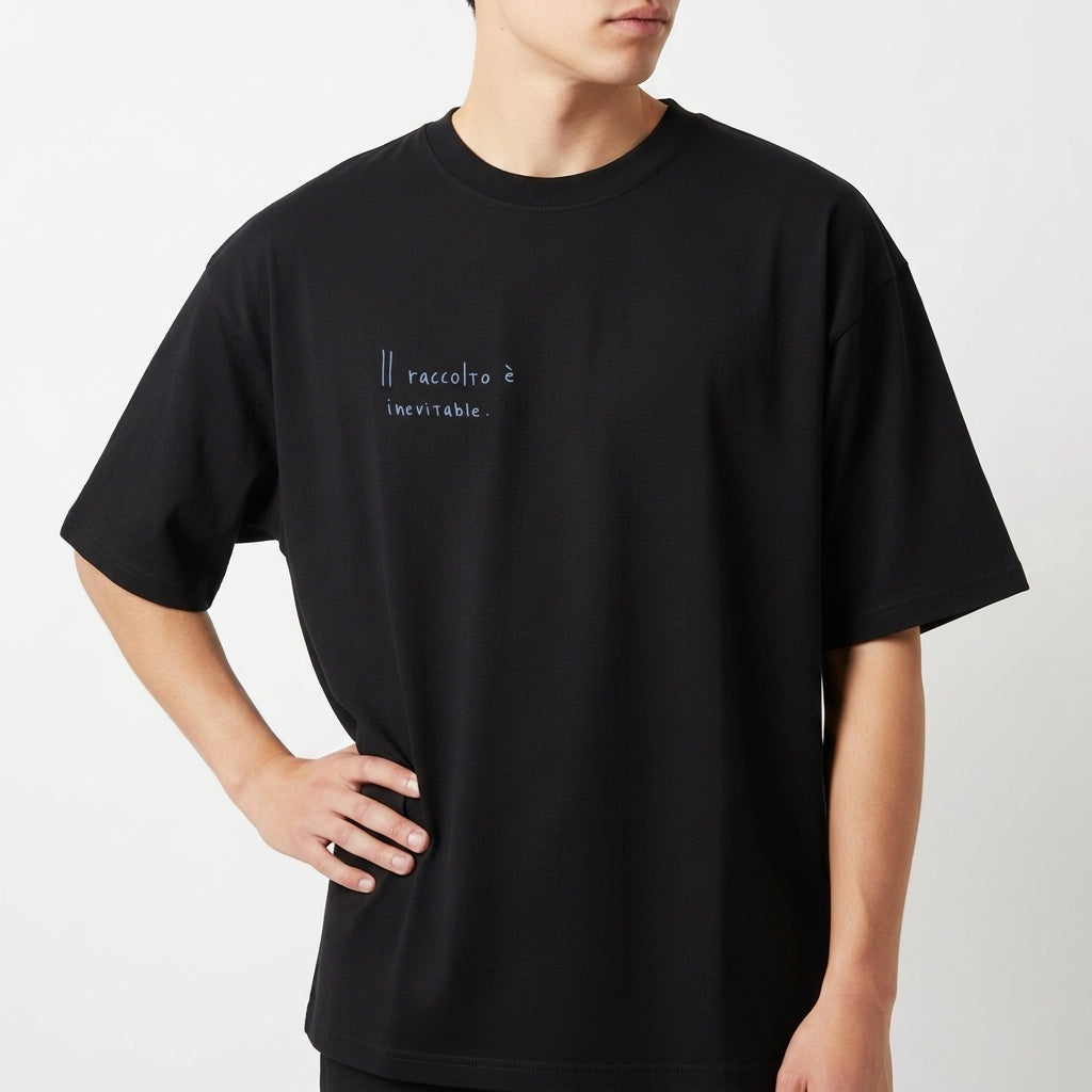 "A colheita é inevitável." Camiseta Oversized Básica
