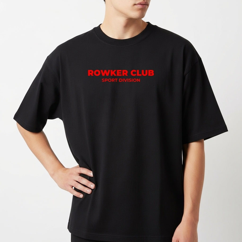 "Camiseta Oversized Rowker Club" Camiseta Oversized Básica
