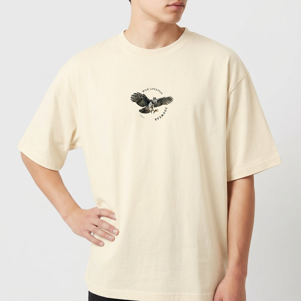 "Brazilian Birds Collection - Harpia" Camiseta Oversized Básica