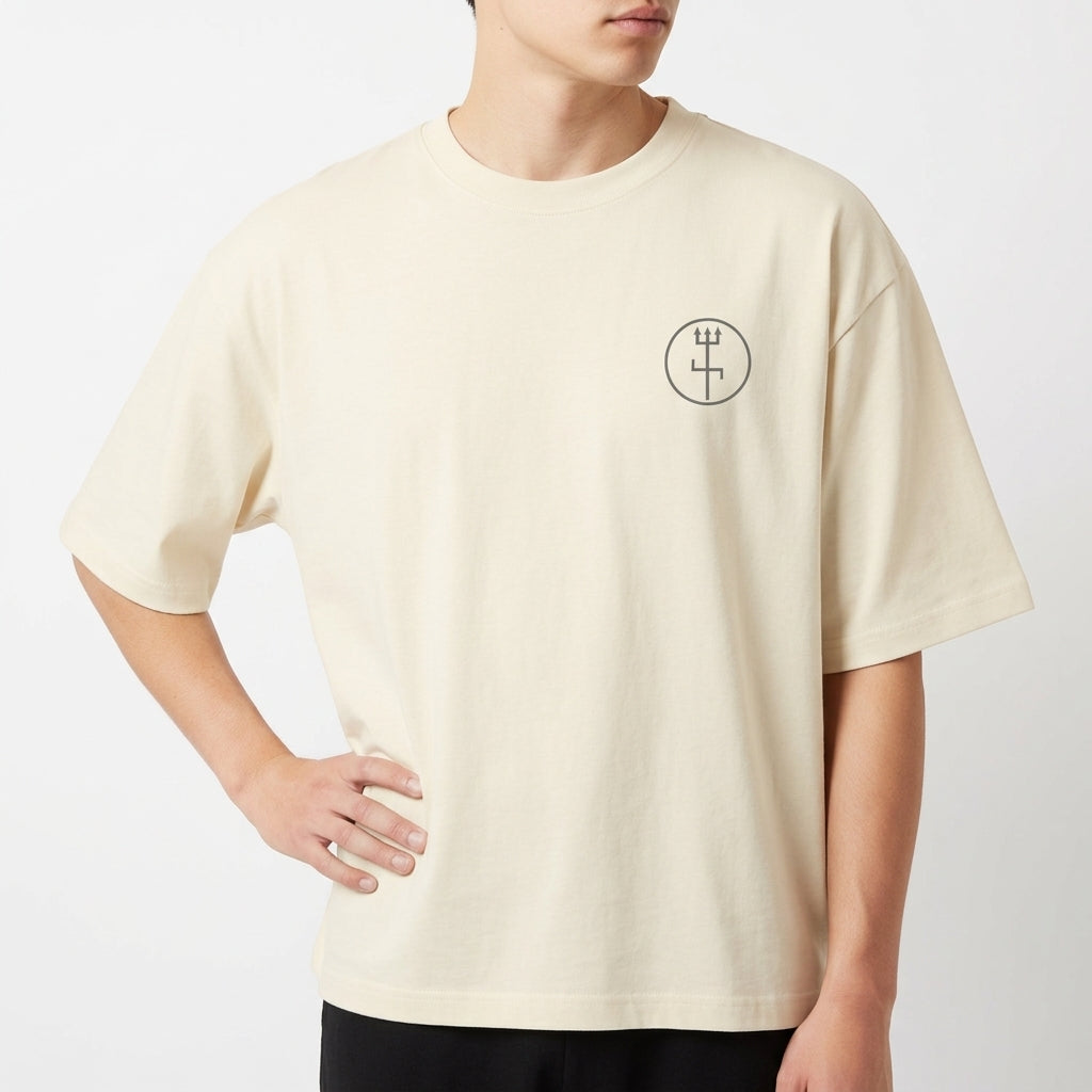 "Camiseta Oversized Exu Gravura" Camiseta Oversized Básica
